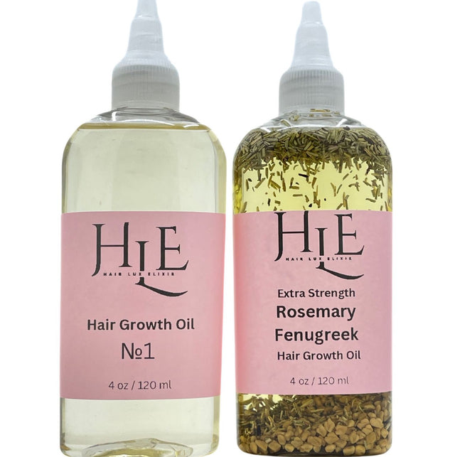 SET Hair Lux Elixir® Extra Strength Rosemary + Fenugreek Hair Growth Serum PLUS Hair Lux Elixir® Hair Growth Serum #1