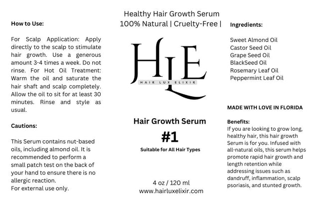Hair Lux Elixir® Hair Growth Serum #1
